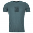 Pánske tričko Ortovox 120 Cool Tec Mtn Cut Ts M modrá/sivá