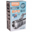 Svítilna Extol 300lm, zoom, celokovová, 5W LED