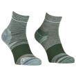 Pánske ponožky Ortovox Alpine Quarter Socks M zelená Dark Pacific