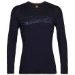 Pánske funkčné tričko Icebreaker 200 Oasis LS Crewe Ski Stripes