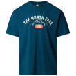 Pánske tričko The North Face M S/S Tee Varsity Graphic modrá MIDNIGHT PETROL