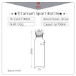 Fľaša Keith Titanium Titanium Sport Bottle 700 ml