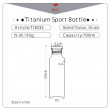 Fľaša Keith Titanium Sport Bottle 700 ml