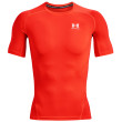 Pánske funkčné tričko Under Armour HG Armour Comp SS červená/biela Bolt Red / / White