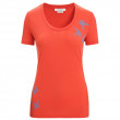 Dámske tričko Icebreaker Women Tech Lite II SS Scoop Tee Swarming Shapes oranžová Vibrant Earth