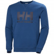 Pánska mikina Helly Hansen Hh Logo Crew Sweat modrá 606 Deep Fjord