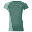 Dámske funkčné tričko Ortovox 120 Cool Tec Fast Upward Ts W modrá/zelená