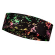 Čelenka Buff Coolnet Uv+ Slim Headband čierna/zelená Speckle Black