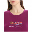 Dámske funkčné tričko Icebreaker Women Tech Lite II SS Tee Mountain Geology