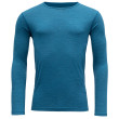 Pánske tričko Devold Breeze Man Shirt long sleeve modrá BlueMelange