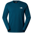 Pánske tričko The North Face M L/S Simple Dome Tee modrá MIDNIGHT PETROL