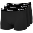 Pánske boxerky Zulu Bambus 210 3-pack čierna Black