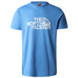 Pánske tričko The North Face S/S Woodcut Dome Tee modrá SUPER SONIC BLUE