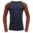 Pánske funkčné tričko Devold Duo Active Merino 205 Shirt modrá/oranžová