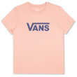 Dámske tričko Vans Wm Drop V Ss Crew-B ružová Peach Beige