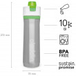 Športová vákuová fľaša Aladdin 600 ml zelená