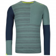 Pánske funkčné tričko Ortovox 185 Rock'N'Wool Long Sleeve M sivá/modrá