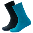 Detské ponožky Devold Daily Merino Medium Sock 2Pk Kid modrá MOON MIX