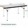 Stôl Brunner Quadra Tropic Adjustar 6