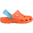 Dětské sandály Coqui Little Frog 8701 orange/blue boční pohled