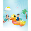 Nafukovacia kačica Intex Baby Duck Ride-On