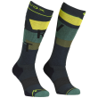 Pánske podkolienky Ortovox Freeride Long Socks Cozy Men's čierna Black Steel