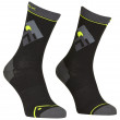 Pánske ponožky Ortovox Alpine Light Comp Mid Socks M čierna/sivá Black Raven