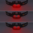 Čelovka Solight 3W + Red Light