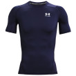 Pánske funkčné tričko Under Armour HG Armour Comp SS modrá MidnightNavy//White