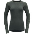 Dámske funkčné tričko Devold Duo Active Woman Shirt LS tmavozelená Woods