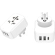 Adaptér Lifeventure World to US Travel Adaptor with USB (& USB C)