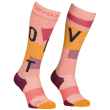 Dámske podkolienky Ortovox Freeride Long Socks Cozy Women's ružová Bloom