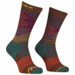 Pánske ponožky Ortovox All Mountain Mid Socks M červená/modrá clay orange