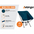 Stolička Vango Micro Steel Chair