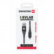 Nabíjací a dátový kábel Swissten Kevlar USB/Lightning 1,5 m