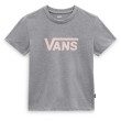 Dámske tričko Vans Wm Drop V Ss Crew-B sivá GREY HEATHER 2