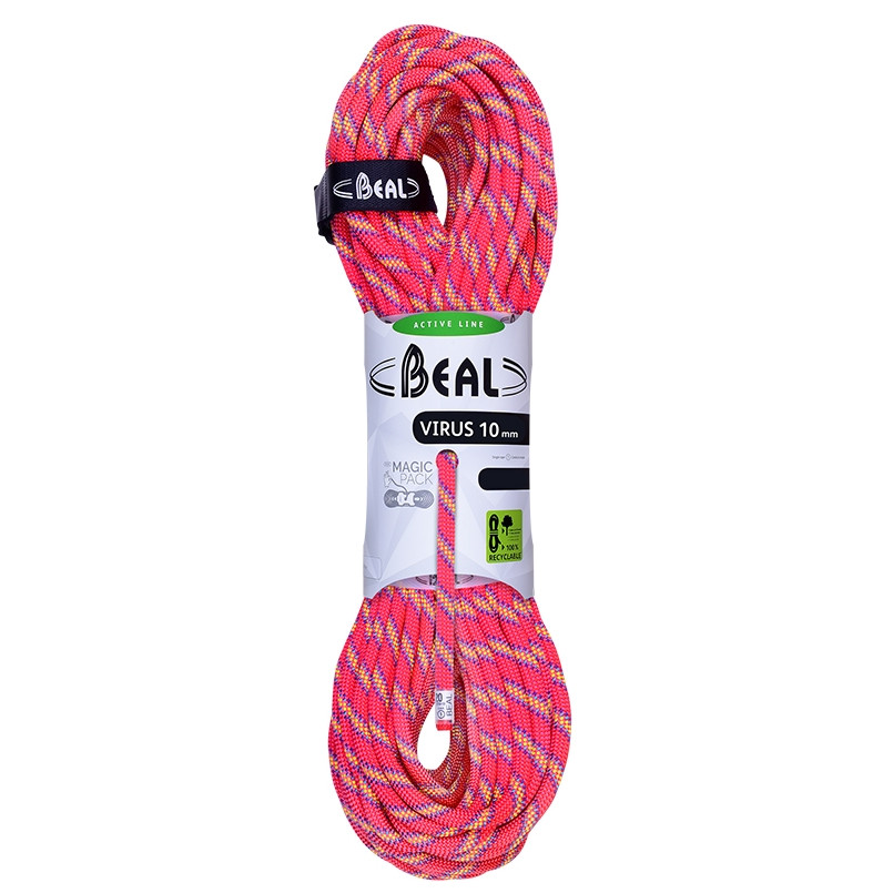 Lezecké lano Beal Virus 10 mm (60 m) Farba: ružová