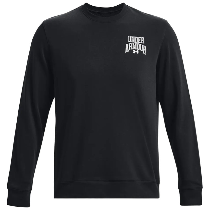 Pánska mikina Under Armour Rival Terry Graphic Crew Veľkosť: L / Farba: čierna