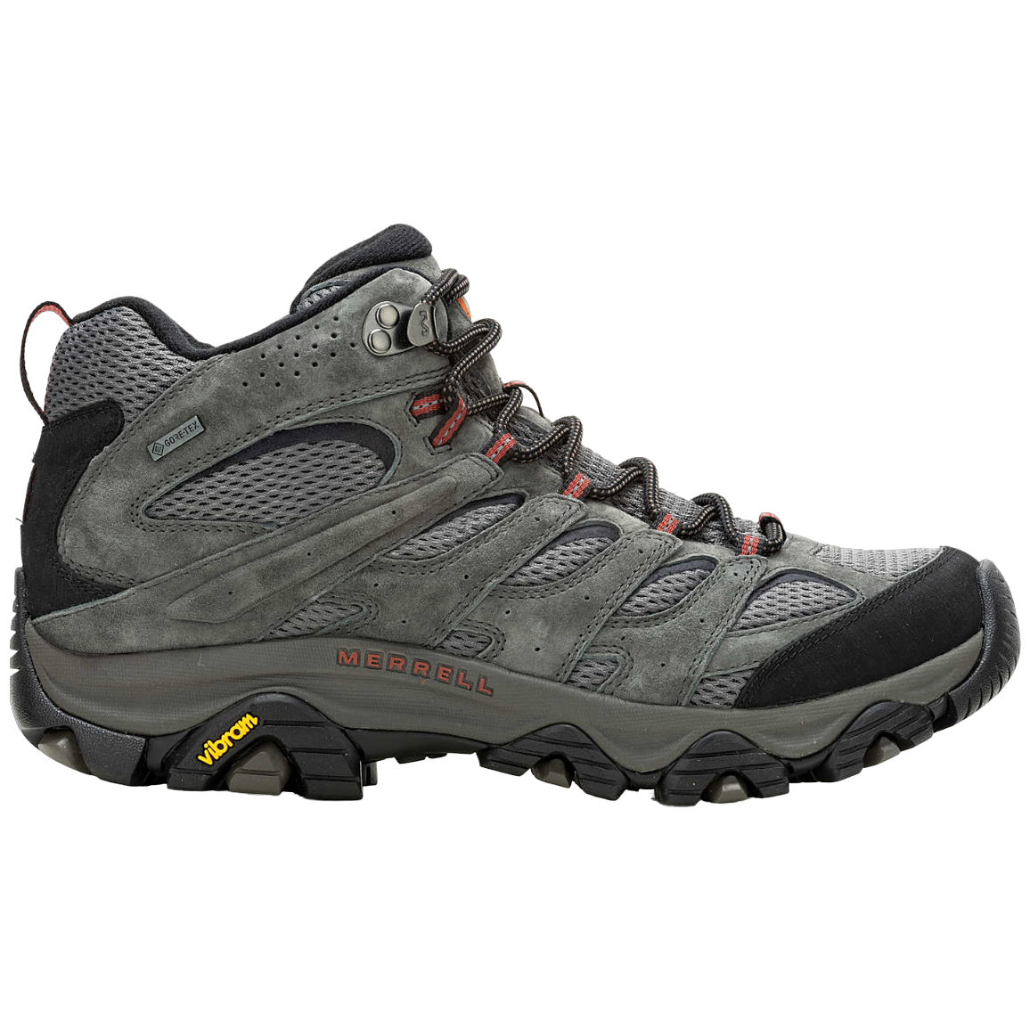 Pánske turistické topánky Merrell Moab 3 Mid Gtx Veľkosť topánok (EU): 43,5 / Farba: sivá/oranžová