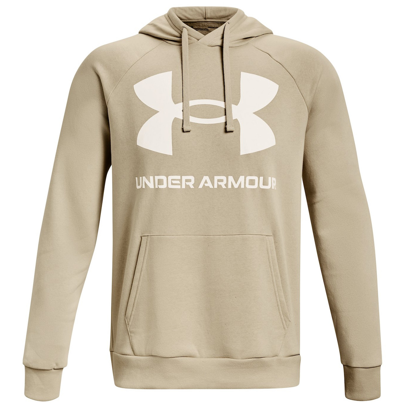 Pánska mikina Under Armour Rival Fleece Big Logo HD Veľkosť: XXL / Farba: béžová