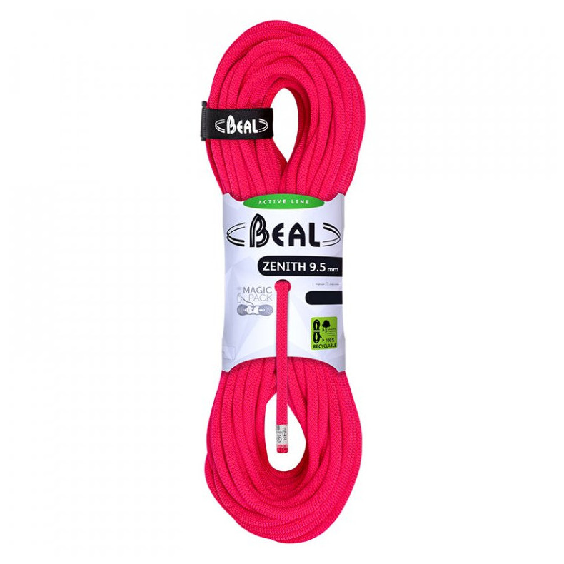 Lezecké lano Beal Zenith 9.5 mm (80m) Farba: ružová