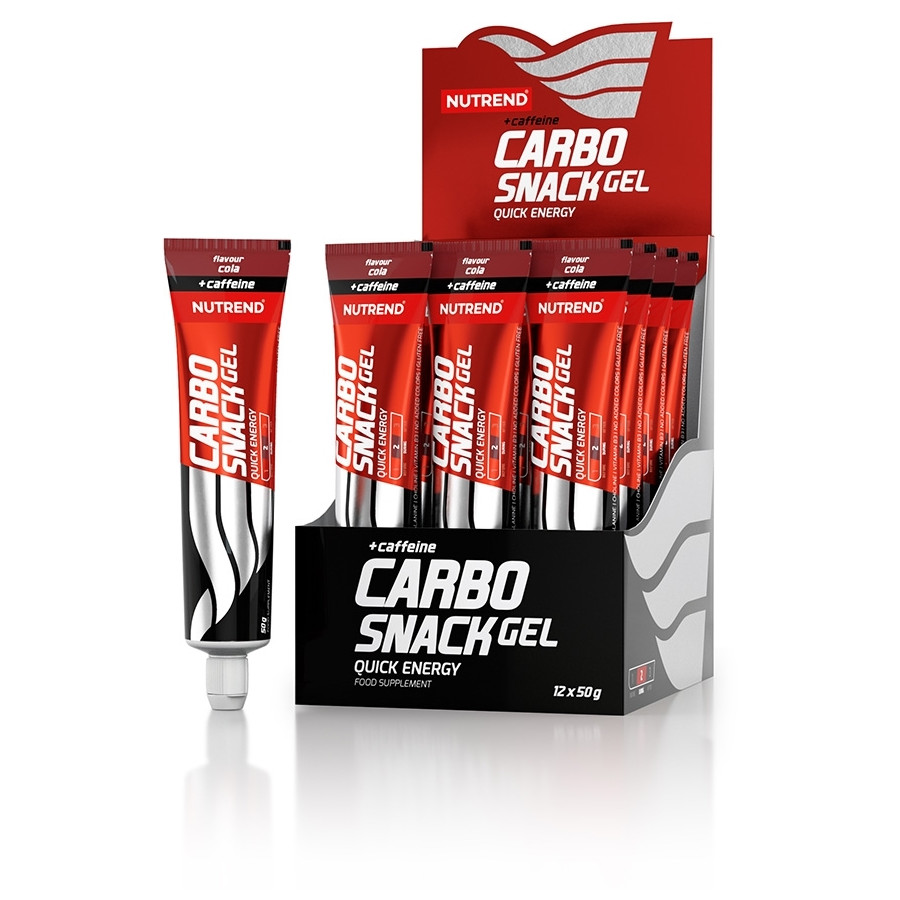 Energetický gél Nutrend Carbosnack with Caffeine tuba príchuť: cola