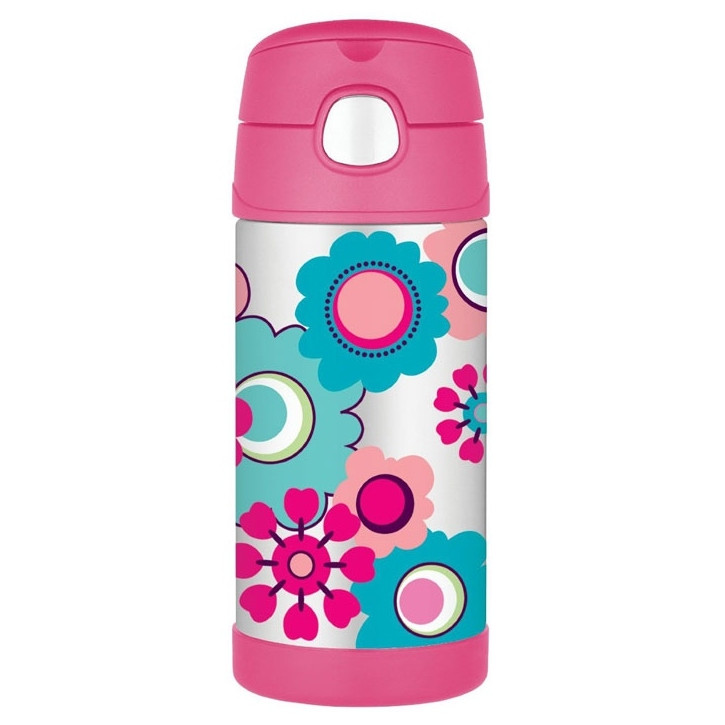 Detská termoska Thermos Funtainer - kvety Farba: ružová