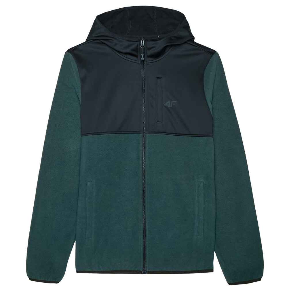 Pánska mikina 4F Fleece M269 Veľkosť: L / Farba: zelená/čierna