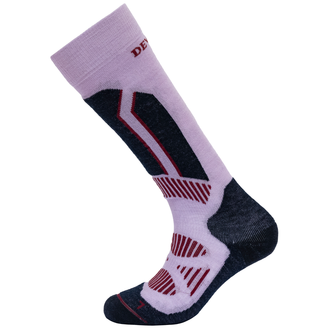 Dámske ponožky Devold Alpine Sock Veľkosť ponožiek: 38-40 / Farba: fialová