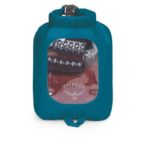 Vodeodolný vak Osprey Dry Sack 3 W/Window Farba: modrá