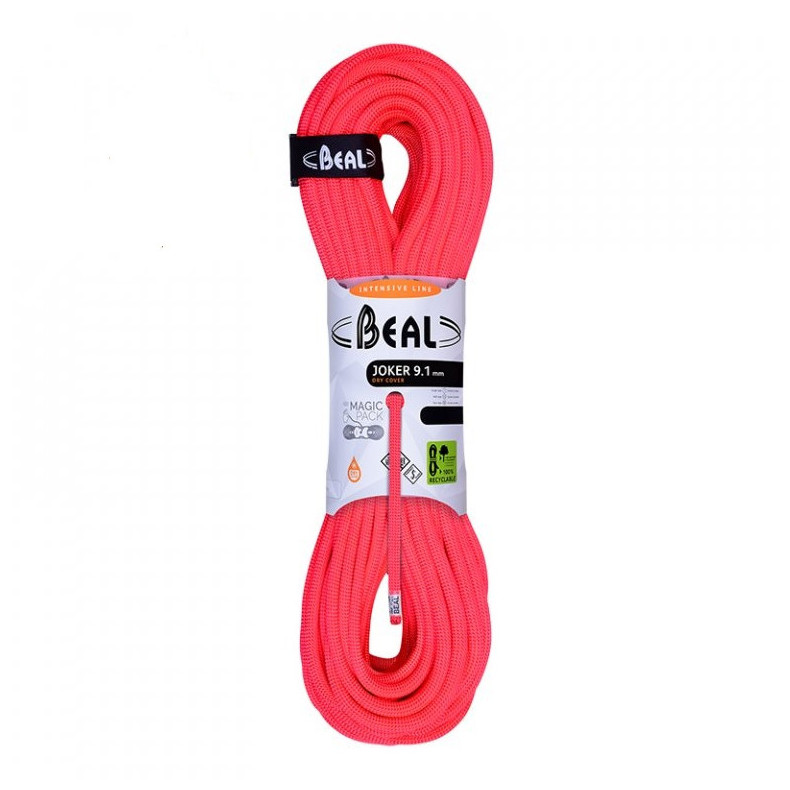 Lezecké lano Beal Joker 9,1 mm (60 m) Dry Cover Farba: oranžová