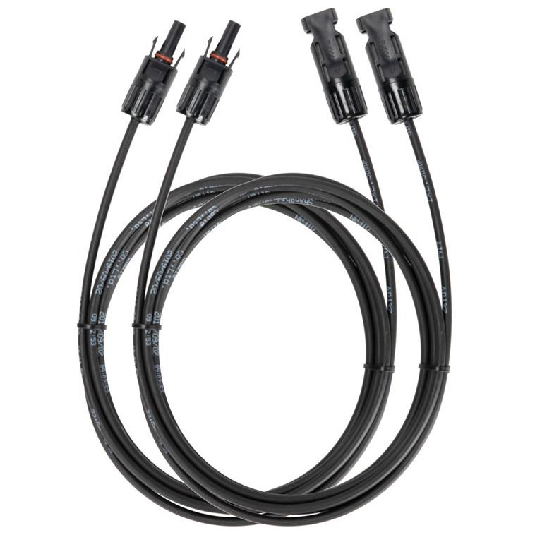 Predlžovací kábel EcoFlow MC4 Solar Extension Cable 3m Farba: čierna