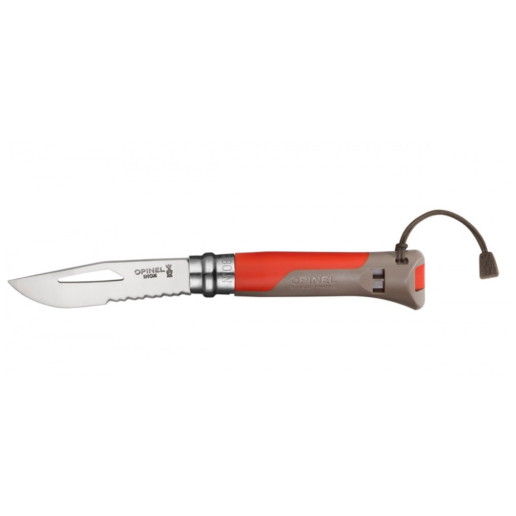 Zatvárací nôž Opinel VRI N°08 Inox Outdoor Farba: červená