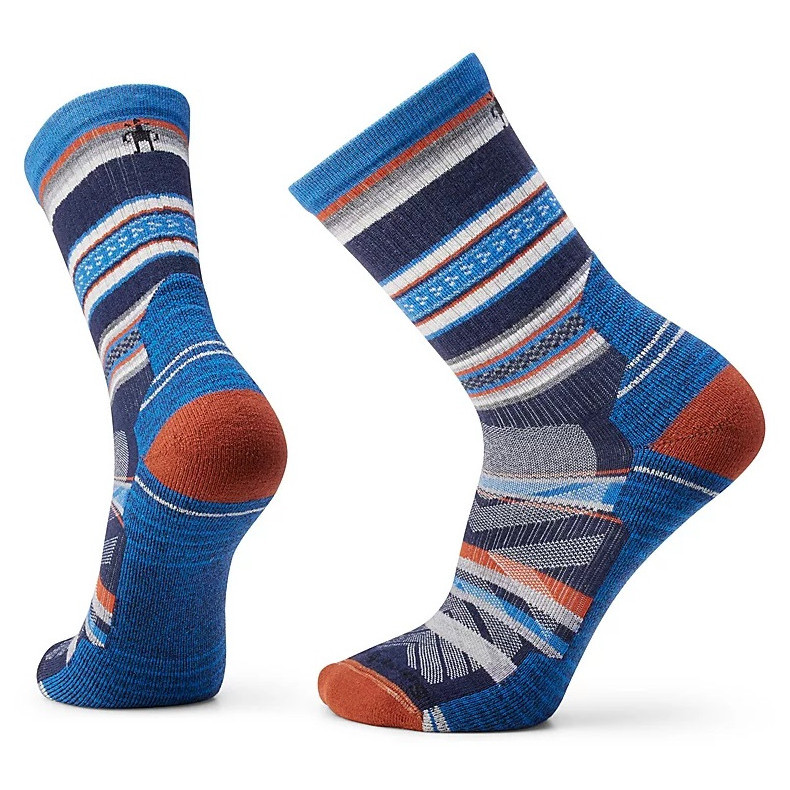 Ponožky Smartwool Hike Light Cushion Panorama Crew Veľkosť ponožiek: 46-49 / Farba: modrá/sivá